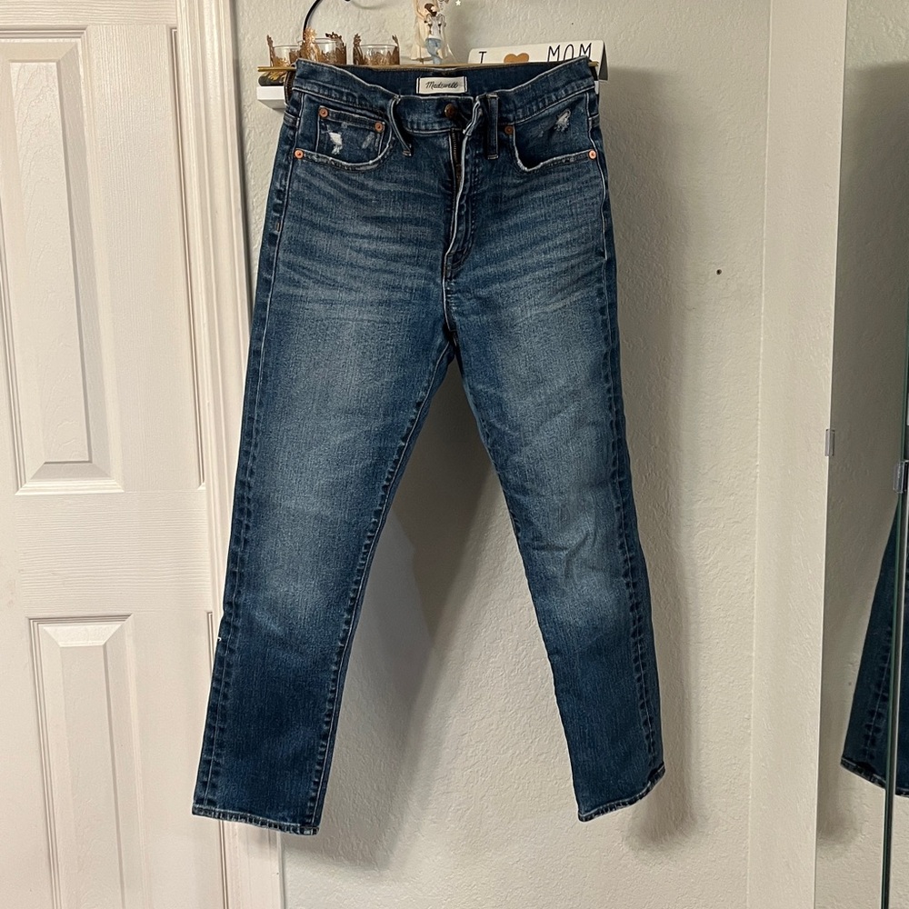 Madewell classic straight jeans size 27